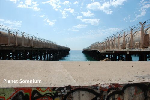 Visited Chrisitian Bale's film location of "The Machinist" in Barcelona, Spain.