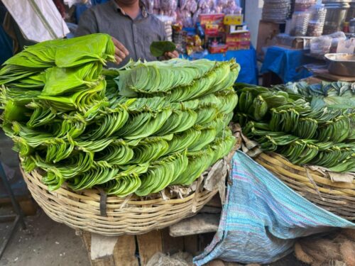 City Market in Bangalore, betel leaf