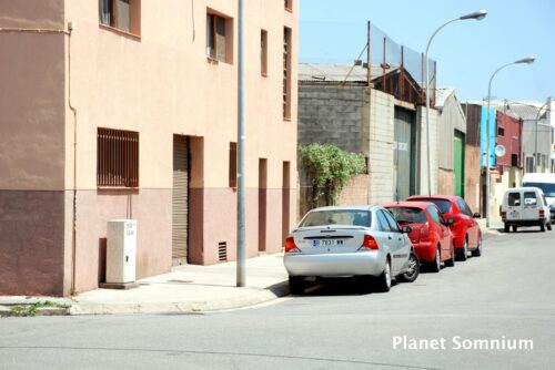 Visited Chrisitian Bale's film location of "The Machinist" in Barcelona, Spain.