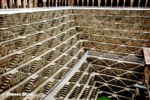 The fall, film location, India, Chand Baori