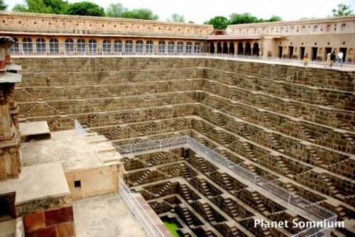 The fall, film location, India, Chand Baori