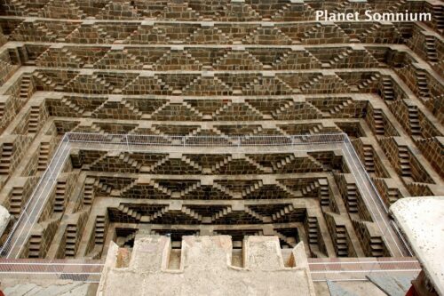 The Dark Knight Rises at Chand Baori stepwell in India.