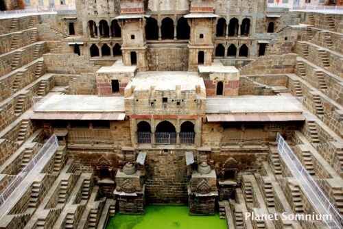 The Dark Knight Rises at Chand Baori stepwell in India.