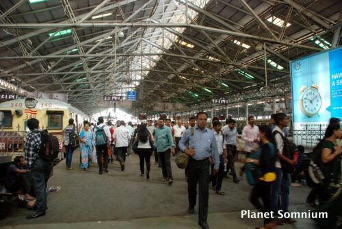 Train station in Mumbai as film location of Slumdog Millionaire