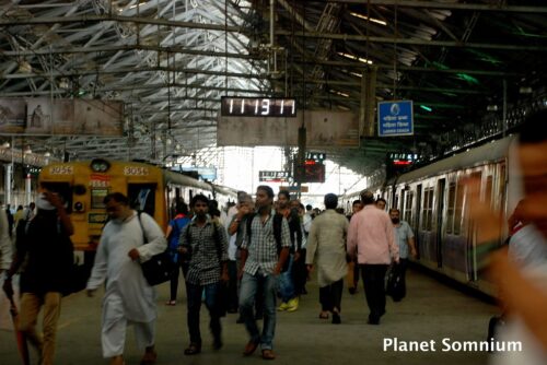 Train station in Mumbai as film location of Slumdog Millionaire