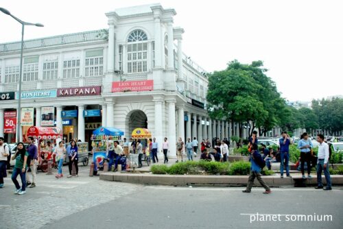 Connaught-place, film location in Delhi.