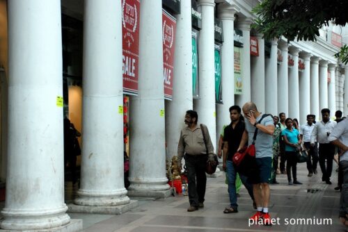 Connaught-place, film location in Delhi.