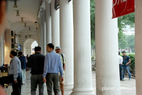 Connaught-place, film location in Delhi.