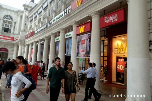 Connaught-place, film location in Delhi.