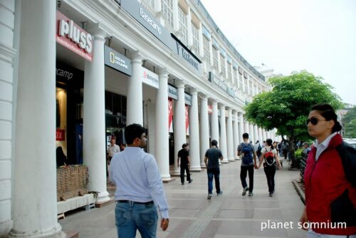 Connaught-place, film location in Delhi.