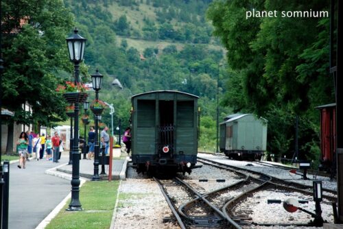 Sargan eight railway from Mokra Gora Station