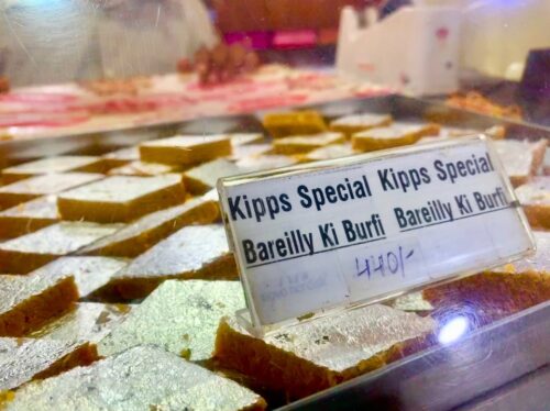 Tried the barfi after watching "Bareilly Ki Barfi" at the mithai shop in Bareilly.