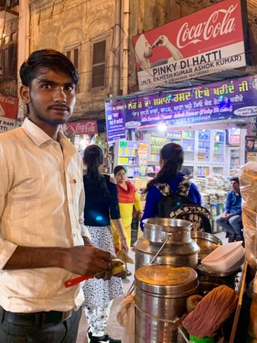 tried street pani puri.