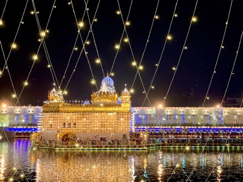 Diwali at golden temple in amritsar, 2019.