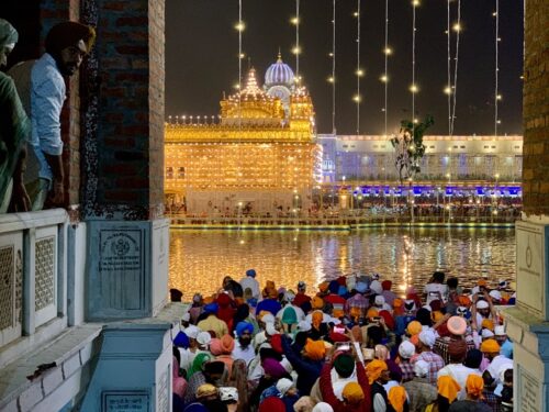 Diwali at golden temple in amritsar, 2019.