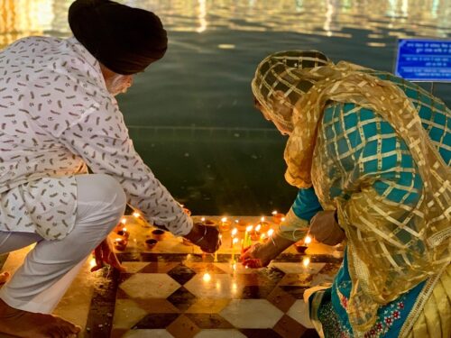 Diwali at golden temple in amritsar, 2019.