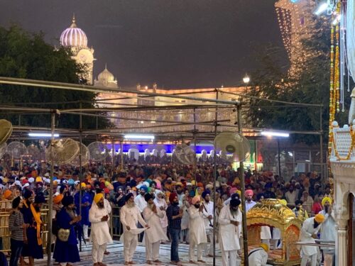 Diwali at golden temple in amritsar, 2019.