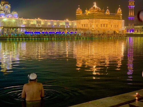 Diwali at golden temple in amritsar, 2019.