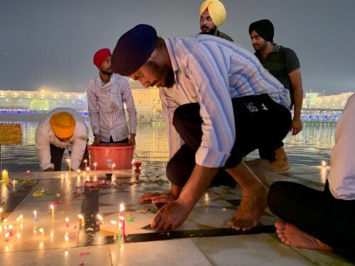 Diwali at golden temple in amritsar, 2019.